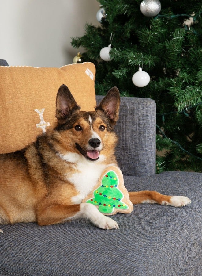 Midlee Christmas Sugar Cookie Plush Dog Toy (Christmas Tree, Small)- Stuffed Squeaker Pet Puppy Holiday Toy - Image 5